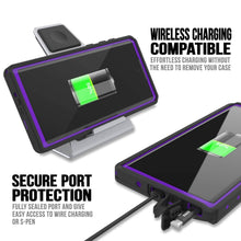 Load image into Gallery viewer, Galaxy Note 10 Waterproof Case, Punkcase Studstar Purple Series Thin Armor Cover (Color in image: black)