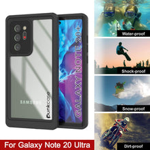 Charger l'image dans la galerie, Galaxy Note 20 Ultra Waterproof Case, Punkcase Studstar Clear Thin Armor Cover (Color in image: light green)