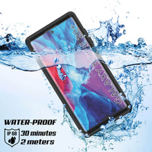 Charger l'image dans la galerie, Galaxy Note 20 Ultra Waterproof Case, Punkcase Studstar Clear Thin Armor Cover (Color in image: black)