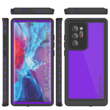 Charger l'image dans la galerie, Galaxy Note 20 Ultra Waterproof Case, Punkcase Studstar Purple Series Thin Armor Cover (Color in image: teal)