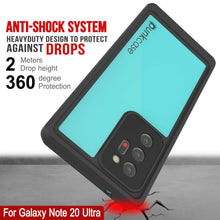 Charger l'image dans la galerie, Galaxy Note 20 Ultra Waterproof Case, Punkcase Studstar Series Teal Thin Armor Cover (Color in image: pink)
