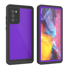 Load image into Gallery viewer, Galaxy Note 20 Waterproof Case, Punkcase Studstar Purple Series Thin Armor Cover (Color in image: purple)