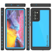 Load image into Gallery viewer, Galaxy Note 20 Waterproof Case, Punkcase Studstar Light Blue Thin Armor Cover (Color in image: light green)