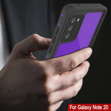 Load image into Gallery viewer, Galaxy Note 20 Waterproof Case, Punkcase Studstar Purple Series Thin Armor Cover (Color in image: white)