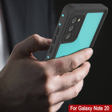 Load image into Gallery viewer, Galaxy Note 20 Waterproof Case, Punkcase Studstar Series Teal Thin Armor Cover (Color in image: white)