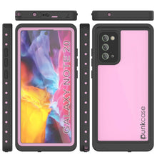 Load image into Gallery viewer, Galaxy Note 20 Waterproof Case, Punkcase Studstar Pink Thin Armor Cover (Color in image: red)