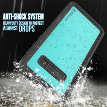 Charger l'image dans la galerie, Galaxy S10+ Plus Waterproof Case PunkCase StudStar Teal Thin 6.6ft Underwater IP68 Shock/Snow Proof (Color in image: light green)