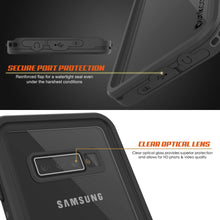 Charger l'image dans la galerie, Galaxy S10+ Plus Waterproof Case PunkCase StudStar Clear Thin 6.6ft Underwater IP68 Shock/Snow Proof (Color in image: white)