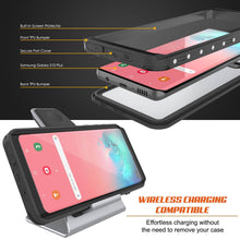 Charger l'image dans la galerie, Galaxy S10+ Plus Waterproof Case, Punkcase StudStar White Thin 6.6ft Underwater IP68 Shock/Snow Proof (Color in image: black)