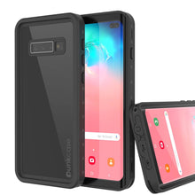 Charger l'image dans la galerie, Galaxy S10+ Plus Waterproof Case PunkCase StudStar Black Thin 6.6ft Underwater IP68 Shock/Snow Proof (Color in image: black)