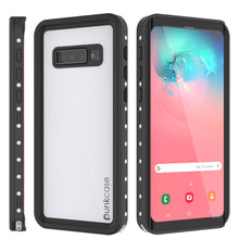 Charger l'image dans la galerie, Galaxy S10 Waterproof Case, Punkcase StudStar White Thin 6.6ft Underwater IP68 Shock/Snow Proof (Color in image: red)