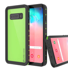 Load image into Gallery viewer, Galaxy S10 Waterproof Case PunkCase StudStar Light Green Thin 6.6ft Underwater IP68 ShockProof (Color in image: light green)