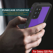 Charger l'image dans la galerie, Galaxy S20+ Plus Waterproof Case PunkCase StudStar Purple Thin 6.6ft Underwater IP68 Shock/Snow Proof (Color in image: white)