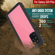 Charger l'image dans la galerie, Galaxy S20+ Plus Waterproof Case PunkCase StudStar Pink Thin 6.6ft Underwater IP68 Shock/Snow Proof (Color in image: black)