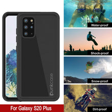 Charger l'image dans la galerie, Galaxy S20+ Plus Waterproof Case PunkCase StudStar Black Thin 6.6ft Underwater IP68 Shock/Snow Proof (Color in image: light green)
