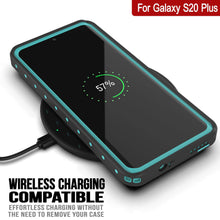 Charger l'image dans la galerie, Galaxy S20+ Plus Waterproof Case PunkCase StudStar Teal Thin 6.6ft Underwater IP68 Shock/Snow Proof (Color in image: black)