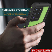 Charger l'image dans la galerie, Galaxy S20 Ultra Waterproof Case PunkCase StudStar Light Green Thin 6.6ft Underwater IP68 ShockProof (Color in image: white)