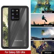 Charger l'image dans la galerie, Galaxy S20 Ultra Waterproof Case PunkCase StudStar Clear Thin 6.6ft Underwater IP68 Shock/Snow Proof (Color in image: light blue)