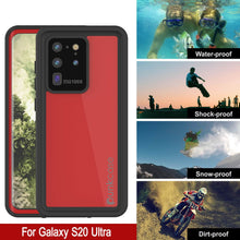 Charger l'image dans la galerie, Galaxy S20 Ultra Waterproof Case PunkCase StudStar Red Thin 6.6ft Underwater IP68 Shock/Snow Proof (Color in image: light green)