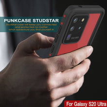 Charger l'image dans la galerie, Galaxy S20 Ultra Waterproof Case PunkCase StudStar Red Thin 6.6ft Underwater IP68 Shock/Snow Proof (Color in image: white)