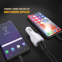 Load image into Gallery viewer, Ghostek® NRGcharge QuickCharge 2.0 Rapid High-speed Fast Wall Car White Charger w/ Micro USB Cable