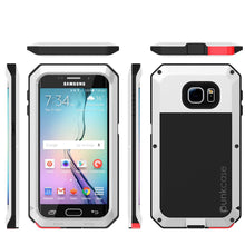 Load image into Gallery viewer, Galaxy S6 EDGE Case, PUNKcase Metallic White Shockproof Slim Metal Armor Case (Color in image: gold)