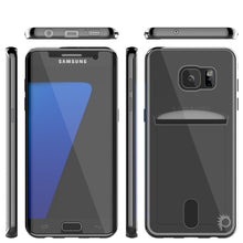 Charger l'image dans la galerie, Galaxy S7 EDGE Case, PUNKCASE® LUCID Black Series | Card Slot | SHIELD Screen Protector | Ultra fit (Color in image: Silver)