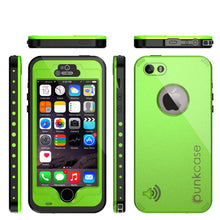 Load image into Gallery viewer, iPhone 5S/5 Waterproof Case, PunkCase StudStar Light Green Case Water/ShockProof | Lifetime Warranty (Color in image: black)