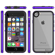 Charger l'image dans la galerie, Apple iPhone 8 Waterproof Case, PUNKcase CRYSTAL 2.0 Purple W/ Attached Screen Protector  | Warranty (Color in image: Black)