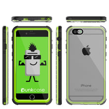 Charger l'image dans la galerie, iPhone 6+/6S+ Plus Waterproof Case, PUNKcase CRYSTAL Light Green W/ Attached Screen Protector (Color in image: light green)