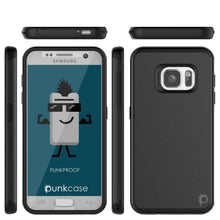 Charger l'image dans la galerie, Galaxy s7 Case PunkCase Galactic Black Series Slim Armor Soft Cover Case w/ Tempered Glass (Color in image: silver)