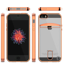 Charger l'image dans la galerie, iPhone SE/5S/5 Case, PUNKCASE® LUCID Rose Gold Series | Card Slot | Screen Protector | Ultra fit (Color in image: Balck)