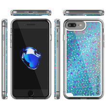 Charger l'image dans la galerie, iPhone 7 Plus Case, PunkCase LIQUID Teal Series, Protective Dual Layer Floating Glitter Cover (Color in image: pink)