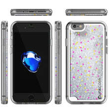 Charger l'image dans la galerie, iPhone 8 Case, PunkCase LIQUID Silver Series, Protective Dual Layer Floating Glitter Cover (Color in image: pink)