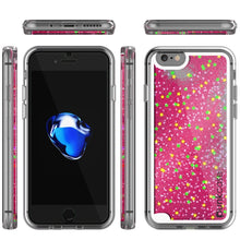 Charger l'image dans la galerie, iPhone SE (4.7") Case, PunkCase LIQUID Pink Series, Protective Dual Layer Floating Glitter Cover (Color in image: silver)