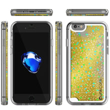 Charger l'image dans la galerie, iPhone SE (4.7") Case, PunkCase LIQUID Gold Series, Protective Dual Layer Floating Glitter Cover (Color in image: pink)
