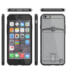 Charger l'image dans la galerie, iPhone 6s+ Plus/6+ Plus Case, PUNKCASE® LUCID Black Series | Card Slot | SHIELD Screen Protector (Color in image: Silver)