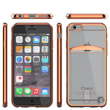 Charger l'image dans la galerie, iPhone 6s+ Plus/6+ Plus Case, PUNKCASE® LUCID Rose Gold Series | Card Slot | SHIELD Screen Protector (Color in image: Balck)