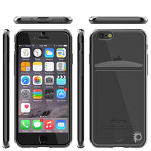 Charger l'image dans la galerie, iPhone 7+ Plus Case, PUNKCASE® LUCID Black Series | Card Slot | SHIELD Screen Protector | Ultra fit (Color in image: Silver)