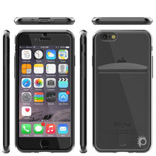 Charger l'image dans la galerie, iPhone SE (4.7") Case, PUNKCASE® LUCID Black Series | Card Slot | SHIELD Screen Protector | Ultra fit (Color in image: Silver)