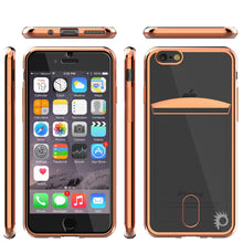 Charger l'image dans la galerie, iPhone 7+ Plus Case, PUNKCASE® LUCID Rose Gold Series | Card Slot | SHIELD Screen Protector (Color in image: Balck)