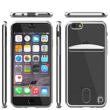 Charger l'image dans la galerie, iPhone SE (4.7") Case, PUNKCASE® LUCID Silver Series | Card Slot | SHIELD Screen Protector | Ultra fit (Color in image: Black)