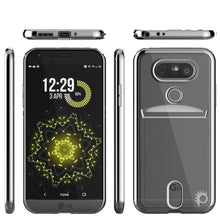 Charger l'image dans la galerie, LG G5 Case, PUNKCASE® Silver LUCID  Series | Card Slot | PUNK SHIELD Screen Protector | Ultra Fit (Color in image: Silver)