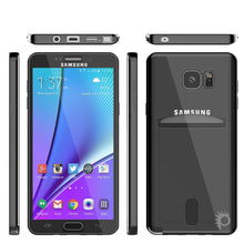 Charger l'image dans la galerie, Galaxy Note 5 Case, PUNKCASE® LUCID Black Series | Card Slot | SHIELD Screen Protector | Ultra fit (Color in image: Silver)
