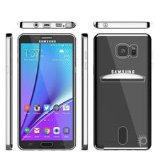Charger l'image dans la galerie, Galaxy Note 5 Case, PUNKCASE® LUCID Silver Series | Card Slot | SHIELD Screen Protector | Ultra fit (Color in image: Balck)