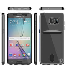 Charger l'image dans la galerie, Galaxy S6 EDGE+ Plus Case, PUNKCASE® LUCID Black Series | Card Slot | SHIELD Screen Protector (Color in image: Silver)