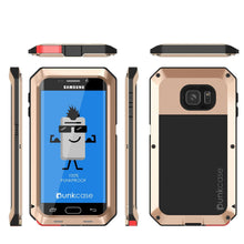 Charger l'image dans la galerie, Galaxy S7 EDGE Case, PUNKcase Metallic Gold Shockproof Slim Metal Armor Case (Color in image: white)