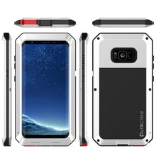 Load image into Gallery viewer, Galaxy S8 Case, PUNKcase Metallic White Shockproof Slim Metal Armor Case (Color in image: gold)