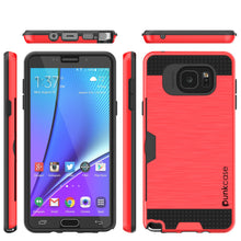 Charger l'image dans la galerie, Galaxy Note 5 Case PunkCase SLOT Red Series Slim Armor Soft Cover Case w/ Tempered Glass (Color in image: White)