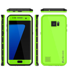 Load image into Gallery viewer, Galaxy S7 EDGE Waterproof Case PunkCase StudStar Light Green Thin 6.6ft Underwater IP68 ShockProof (Color in image: pink)